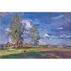 Летний день, Охотино - Модульная картины, Репродукции, Декоративные панно, Декор стен
