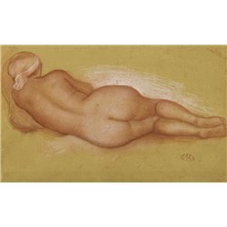 Лежащая обнаженная - Модульная картины, Репродукции, Декоративные панно, Декор стен