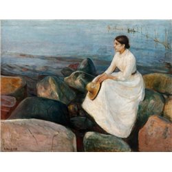 Летняя ночь, Ингер на пляже - Модульная картины, Репродукции, Декоративные панно, Декор стен
