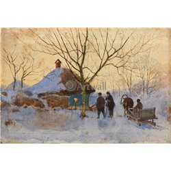 Лесной домик - Модульная картины, Репродукции, Декоративные панно, Декор стен