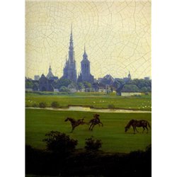 Луга около Грейфсвальда (детель) - Модульная картины, Репродукции, Декоративные панно, Декор стен