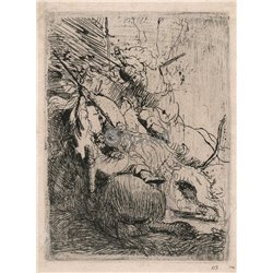 Малая львиная охота - Модульная картины, Репродукции, Декоративные панно, Декор стен