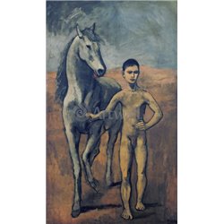 Мальчик, ведущий лошадь - Модульная картины, Репродукции, Декоративные панно, Декор стен