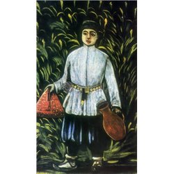 Мальчик несет обед - Модульная картины, Репродукции, Декоративные панно, Декор стен