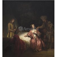 Мастерская Рембрандта. Обвинение Иосифа женой Потифара (1655) (105.7 x 97.8) (Вашингтон, Нац. галерея)
