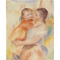 Картина на холсте по фото Модульные картины Печать портретов на холсте Мать и дитя