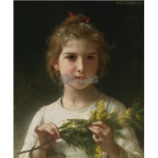 Картина на холсте по фото Модульные картины Печать портретов на холсте Мимоза