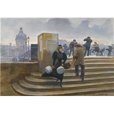 Картина на холсте по фото Модульные картины Печать портретов на холсте Модистка на мосту Искусств