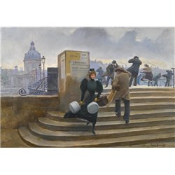 Модистка на мосту Искусств - Модульная картины, Репродукции, Декоративные панно, Декор стен
