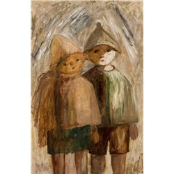 Маленькие ученики - Модульная картины, Репродукции, Декоративные панно, Декор стен