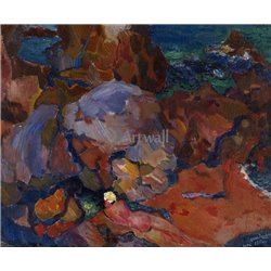 Море и скалы, Капри - Модульная картины, Репродукции, Декоративные панно, Декор стен