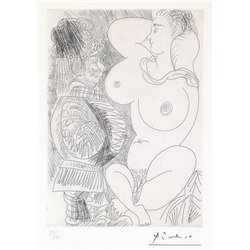 Мужчина и большая женщина - Модульная картины, Репродукции, Декоративные панно, Декор стен