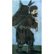 Картина на холсте по фото Модульные картины Печать портретов на холсте Муша с бурдюком