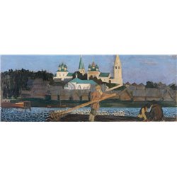 На Волге - Модульная картины, Репродукции, Декоративные панно, Декор стен