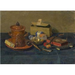 Натюрморт с табаком - Модульная картины, Репродукции, Декоративные панно, Декор стен