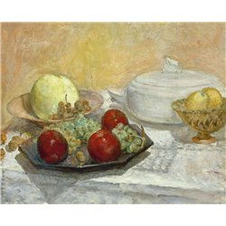 Натюрморт с супницей - Модульная картины, Репродукции, Декоративные панно, Декор стен