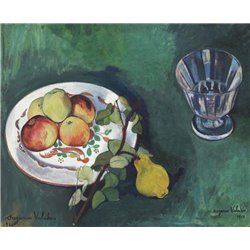 Натюрморт с цветами и фруктами - Модульная картины, Репродукции, Декоративные панно, Декор стен