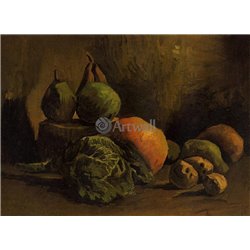 Натюрморт с овощами и фруктами - Модульная картины, Репродукции, Декоративные панно, Декор стен