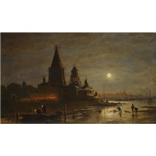 Картина на холсте по фото Модульные картины Печать портретов на холсте Ночной крестный ход в Ярославле