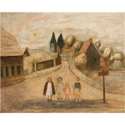 Нормандский пейзаж - Модульная картины, Репродукции, Декоративные панно, Декор стен