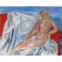Обнаженная на покрывале - Модульная картины, Репродукции, Декоративные панно, Декор стен