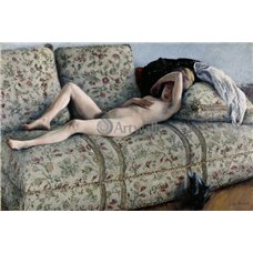 Картина на холсте по фото Модульные картины Печать портретов на холсте Обнаженная на диване