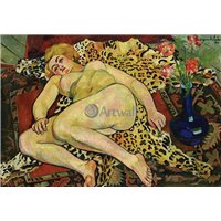 Обнаженная Катерина на тигровой шкуре