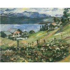 Картина на холсте по фото Модульные картины Печать портретов на холсте Огород у озера Вальхен