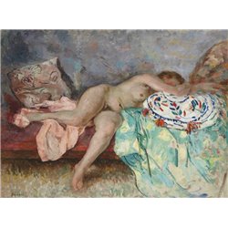 Обнаженная с испанской подушкой - Модульная картины, Репродукции, Декоративные панно, Декор стен