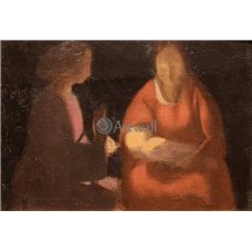 Картина на холсте по фото Модульные картины Печать портретов на холсте Новорожденный