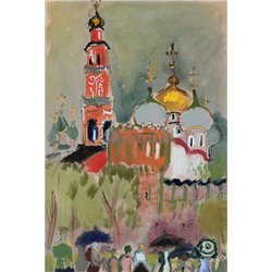 Новодевичий монастырь - Модульная картины, Репродукции, Декоративные панно, Декор стен