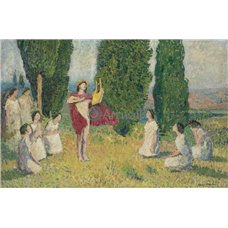 Картина на холсте по фото Модульные картины Печать портретов на холсте Орфей, играющий на лире