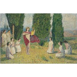 Орфей, играющий на лире - Модульная картины, Репродукции, Декоративные панно, Декор стен