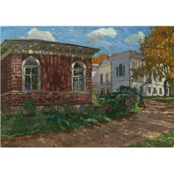 Осень в усадьбе Старый Бережок под Тверью - Модульная картины, Репродукции, Декоративные панно, Декор стен