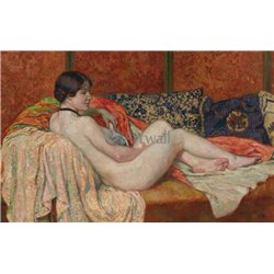 Отдыхающая модель - Модульная картины, Репродукции, Декоративные панно, Декор стен