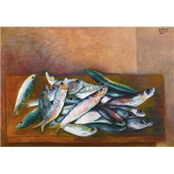 Натюрморт с сардинами - Модульная картины, Репродукции, Декоративные панно, Декор стен