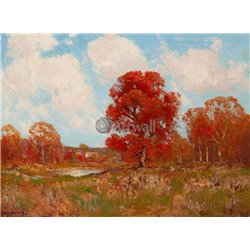 Осенний пейзаж - Модульная картины, Репродукции, Декоративные панно, Декор стен