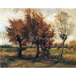 Осенний пейзаж - Модульная картины, Репродукции, Декоративные панно, Декор стен