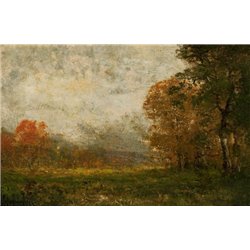 Осенний пейзаж - Модульная картины, Репродукции, Декоративные панно, Декор стен