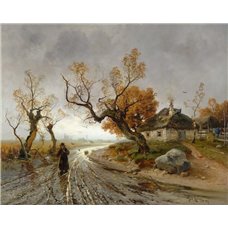 Картина на холсте по фото Модульные картины Печать портретов на холсте Осенний пейзаж