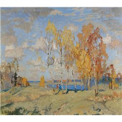 Осенний пейзаж - Модульная картины, Репродукции, Декоративные панно, Декор стен