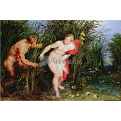 Пан и Сиринга - Модульная картины, Репродукции, Декоративные панно, Декор стен