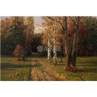 Пейзаж с березами
