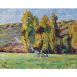 Пейзаж около Бесси-сюр-Кюр - Модульная картины, Репродукции, Декоративные панно, Декор стен
