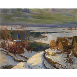 Первые знаки весны - Модульная картины, Репродукции, Декоративные панно, Декор стен