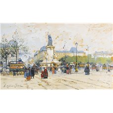 Картина на холсте по фото Модульные картины Печать портретов на холсте Площадь Республики