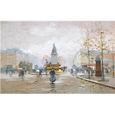 Картина на холсте по фото Модульные картины Печать портретов на холсте Площадь Клиши