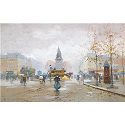 Площадь Клиши - Модульная картины, Репродукции, Декоративные панно, Декор стен