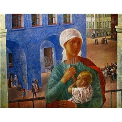 Петроградская мадонна - Модульная картины, Репродукции, Декоративные панно, Декор стен