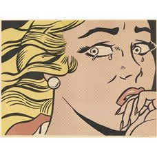 Картина на холсте по фото Модульные картины Печать портретов на холсте Плачущая девушка